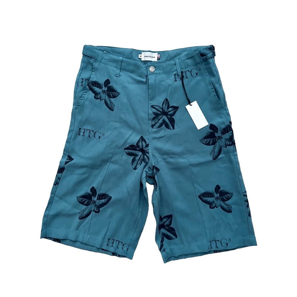 Honor The Gift Shorts Tobacco Shorts Floral Teal ( 36 )